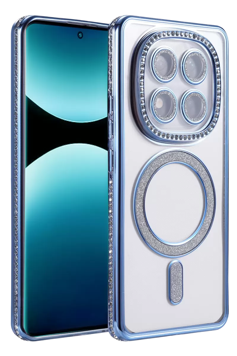 Newface Xiaomi Redmi Note 15 Pro Plus 5G Joke Simli Magneticsafe Kılıf - Mavi