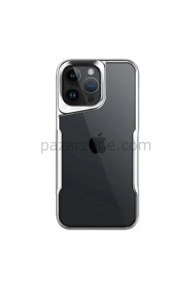 Newface Apple iPhone 16 Pro Max Kılıf Boyi Silikon Kapak - Gümüş