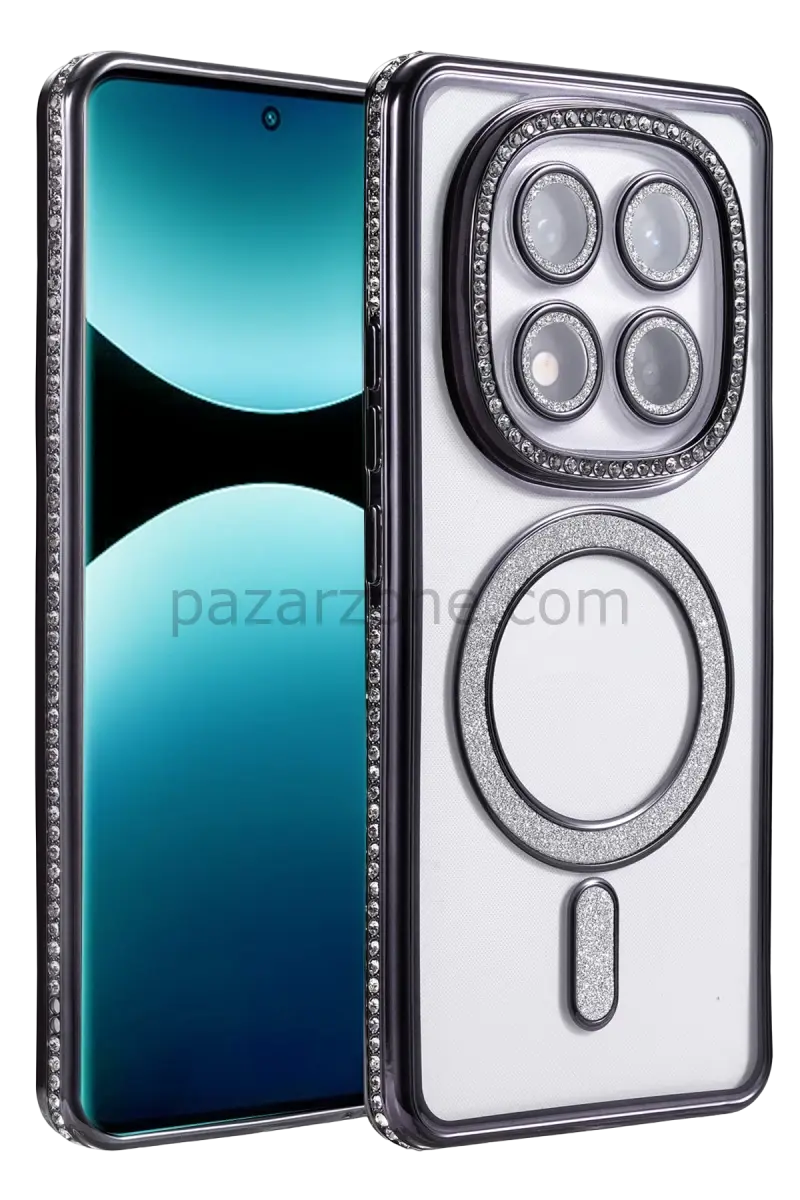 Newface Xiaomi Redmi Note 15 Pro Plus 5G Joke Simli Magneticsafe Kılıf - Siyah