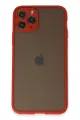 Newface Apple iPhone 11 Pro Kılıf Montreal Silikon Kapak - Kırmızı