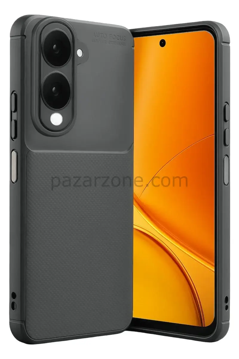 Newface Vivo Y29S Auto Focus Karbon Kapak - Gri