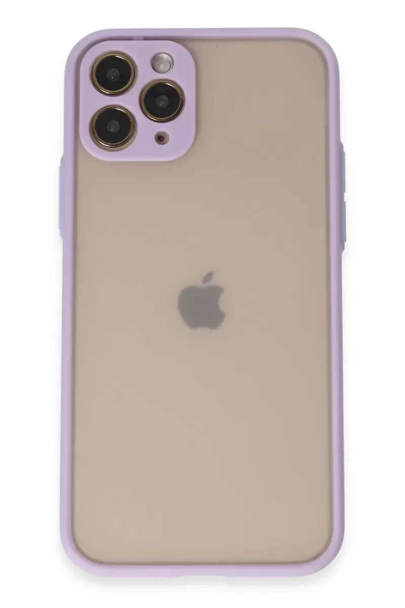 Newface Apple iPhone 11 Pro Kılıf Montreal Silikon Kapak - Mor
