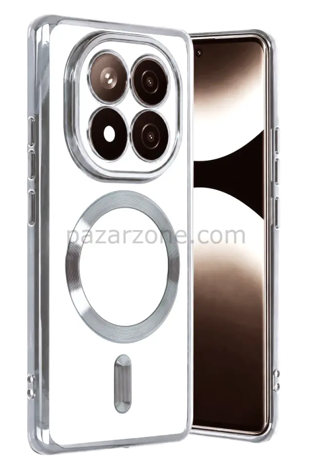 Newface Xiaomi Redmi Note 15 Pro Plus 5G Kross Magneticsafe Kapak - Gümüş