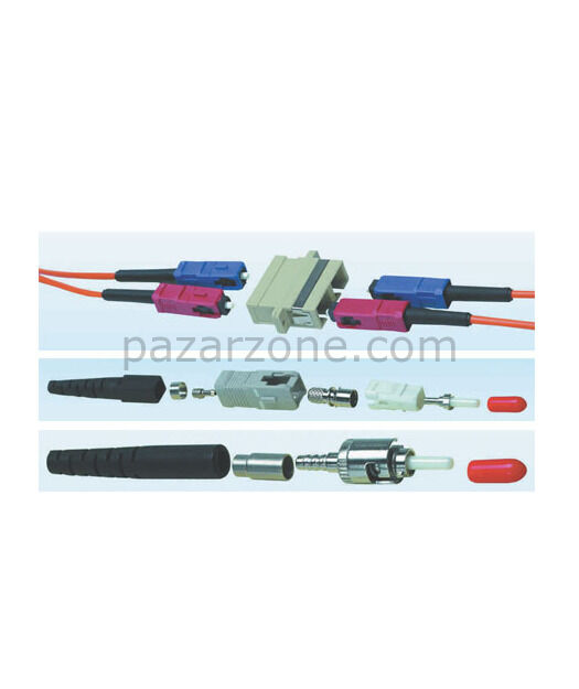 LC Duplex SM Plastik Adaptor Mavi