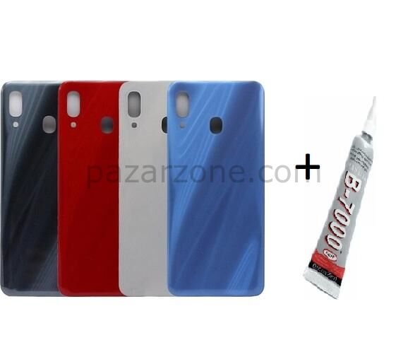 SAMSUNG A30S Arka Batarya Pil Kapağı SİYAH (B7000