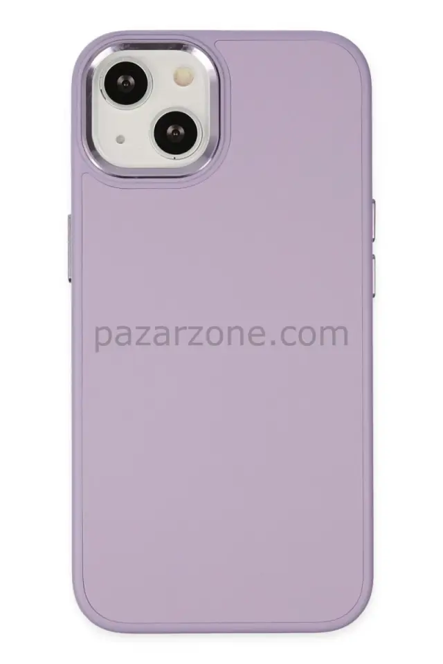 Newface Apple iPhone 14 Plus Kılıf Asya Deri Silikon - Lila