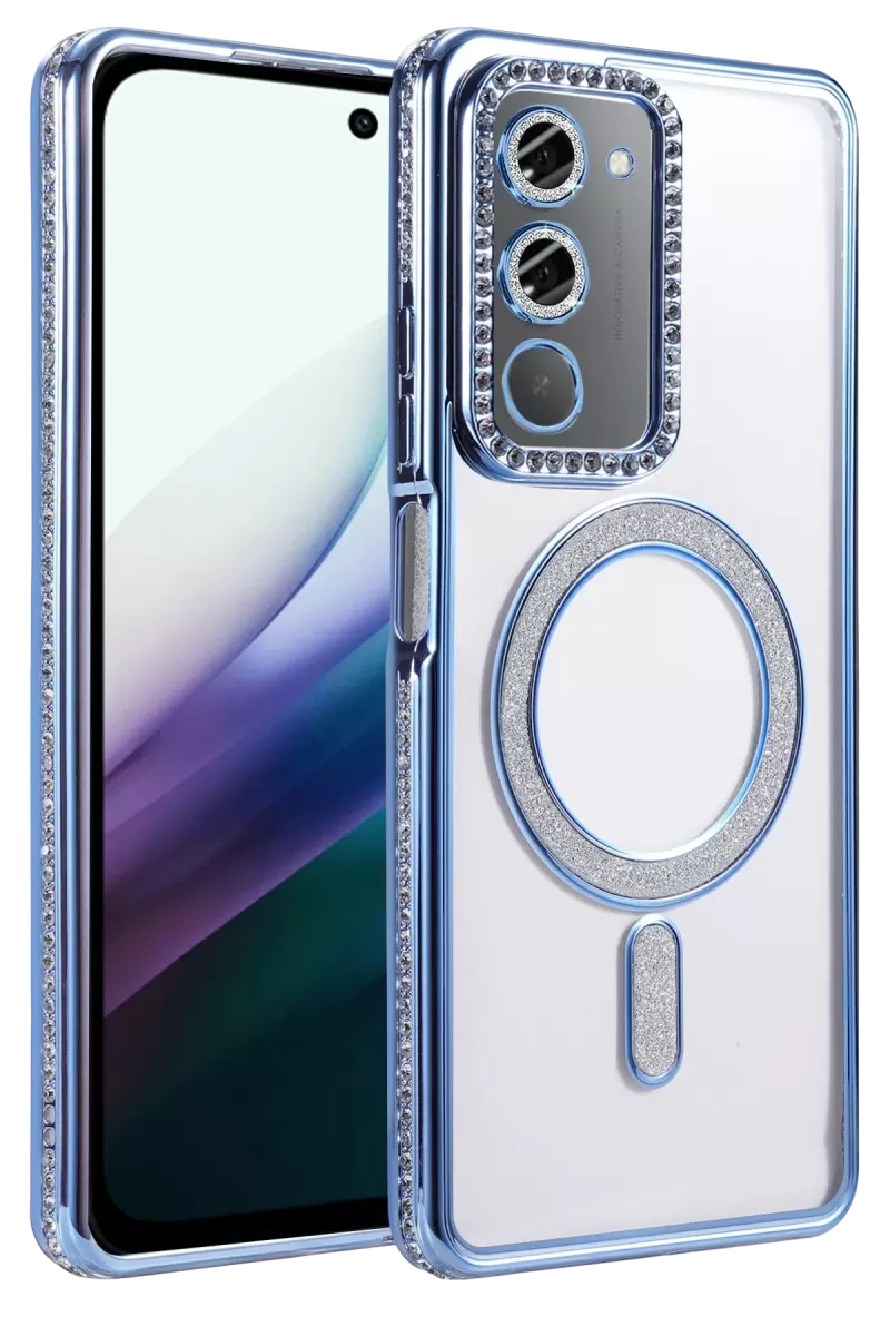 Newface Xiaomi Redmi 15 4G Joke Simli Magneticsafe Kılıf - Mavi