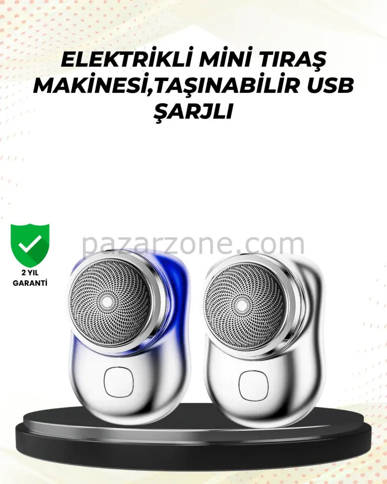 Tüm vücut bölgelerinde kullanılabilen küçük boy tıraş cihazı