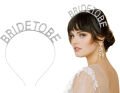 Gümüş Kaplama Kristal Taşlı Bride To Be Gelin Tacı