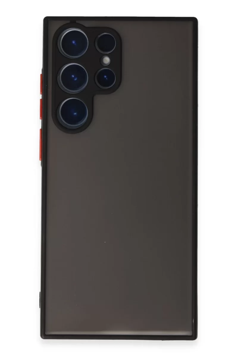 Newface Samsung Galaxy S23 Ultra Kılıf Montreal Silikon Kapak - Siyah
