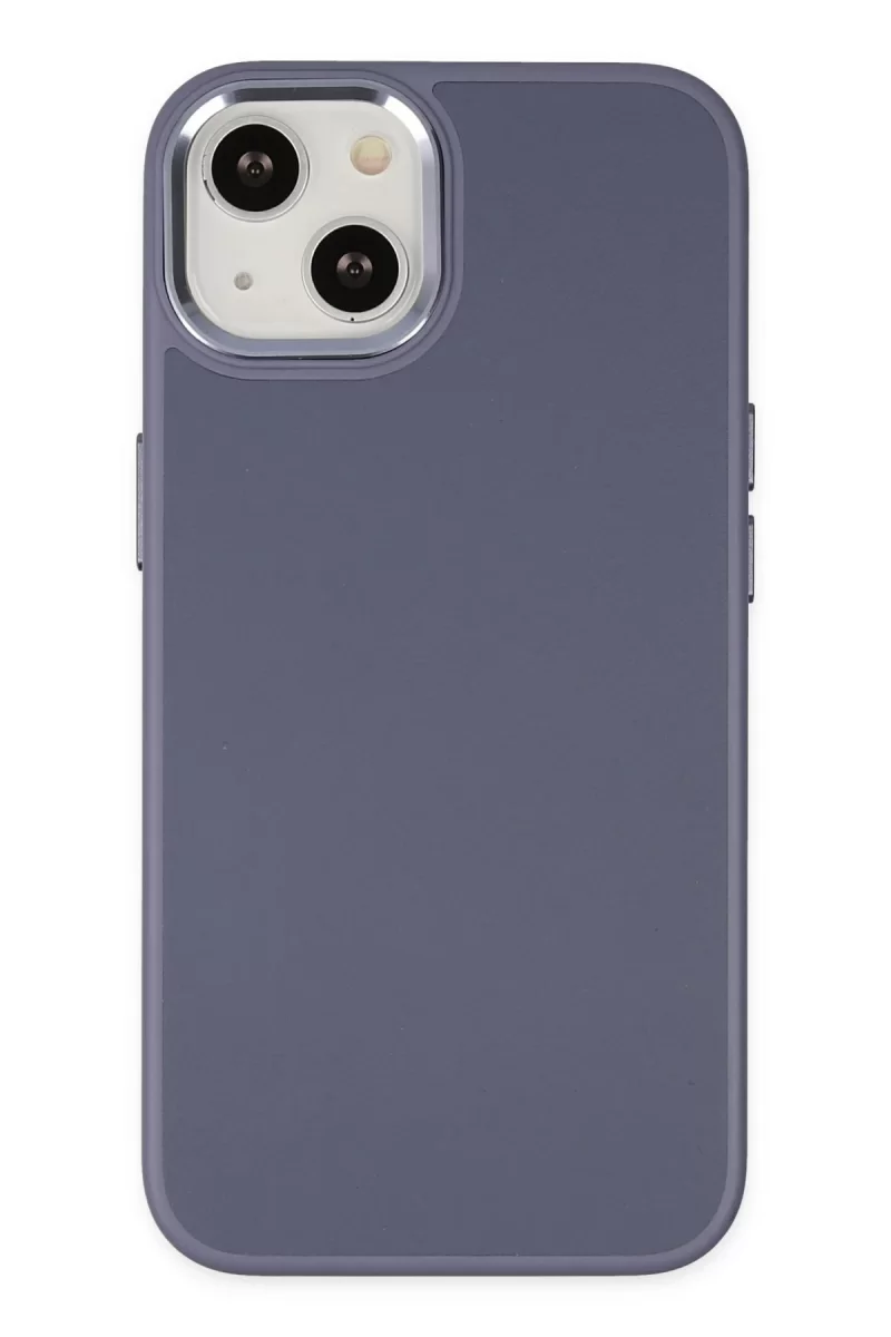 Newface Apple iPhone 14 Plus Kılıf Asya Deri Silikon - Mor