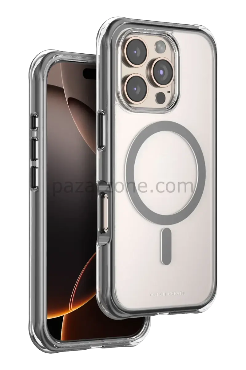 Onegif Apple iPhone 16 Pro Hulk Magsafe Kapak - Siyah