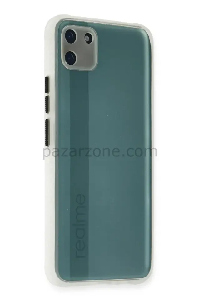 Newface Realme C11 Kılıf Miami Şeffaf Silikon - Şeffaf