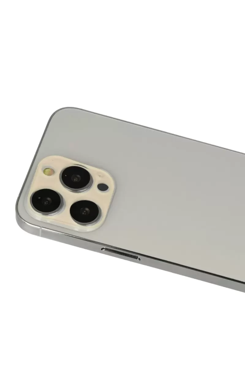 Newface Apple iPhone 12 Pro Rainbow Kamera Lens Koruma Cam - Gold