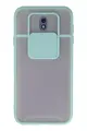Newface Samsung Galaxy J7 Pro / J730 Kılıf Palm Buzlu Kamera Sürgülü Silikon - Turkuaz