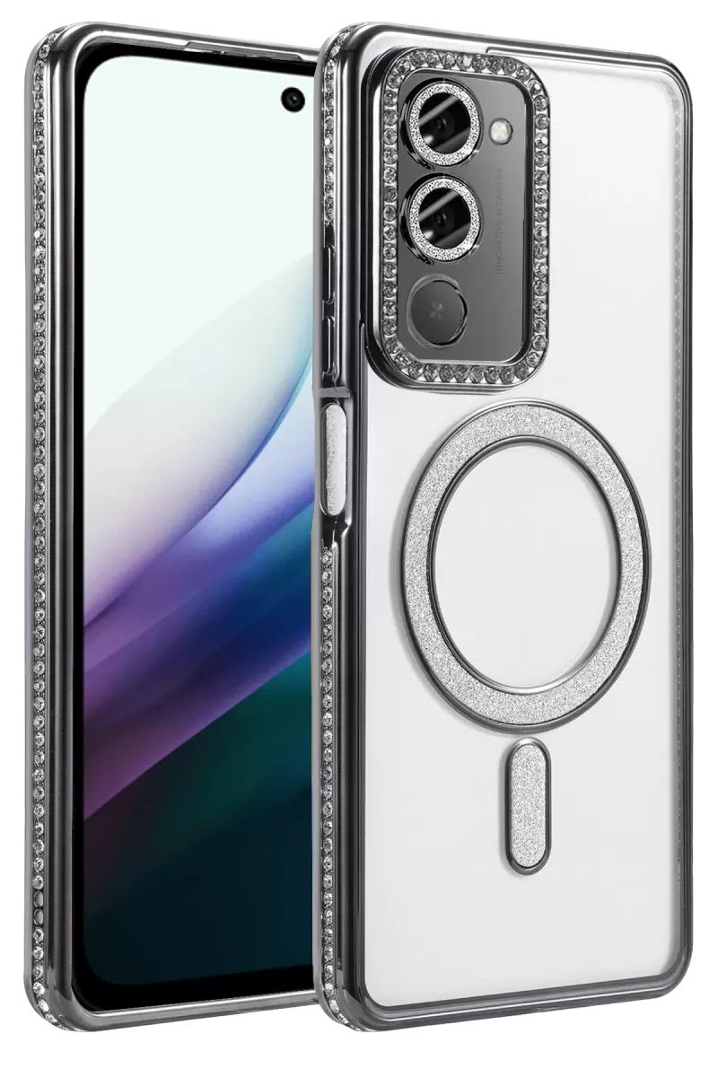 Newface Xiaomi Redmi 15 4G Joke Simli Magneticsafe Kılıf - Siyah