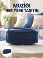 IPX5 Su Geçirmez Taşınabilir Bluetooth Hoparlör Renkli Işıklı Yeni Nesil