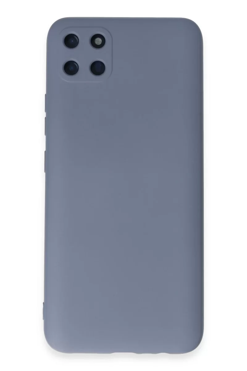 Newface Realme C11 Kılıf Nano içi Kadife Silikon - Gri