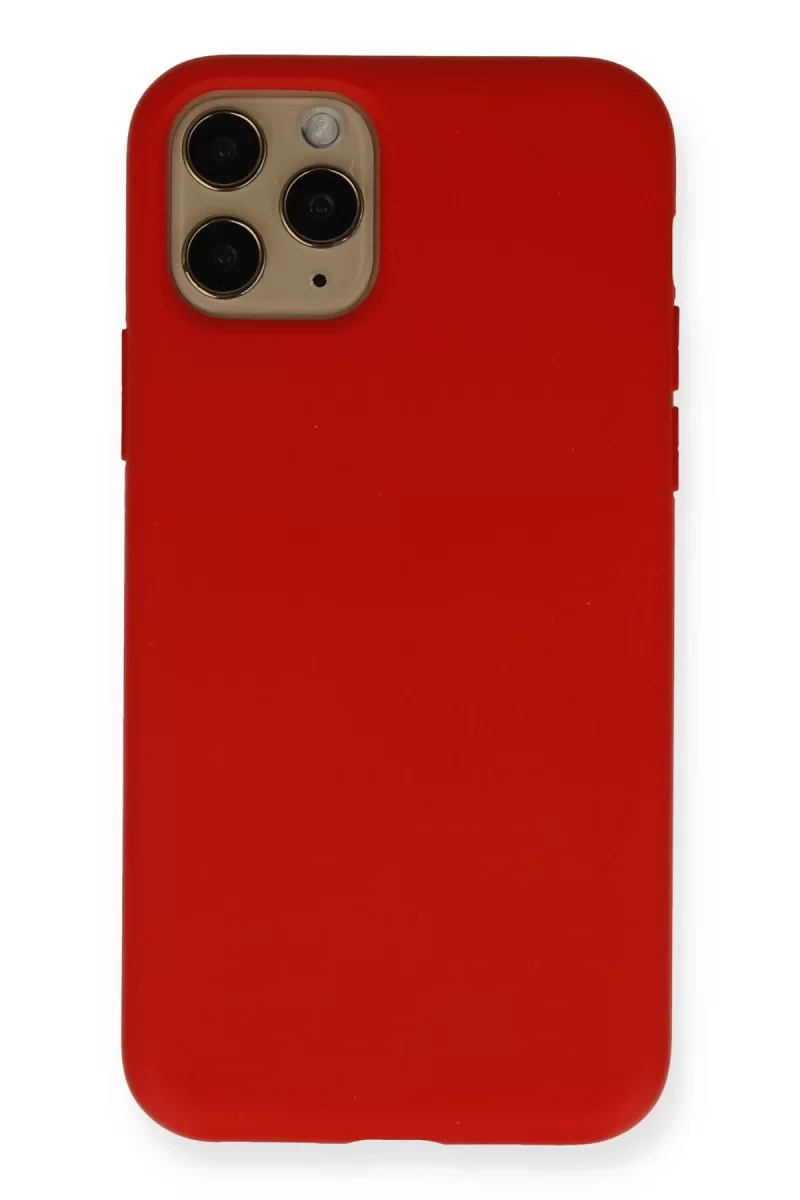Newface Apple iPhone 11 Pro Kılıf Nano içi Kadife Silikon - Kırmızı