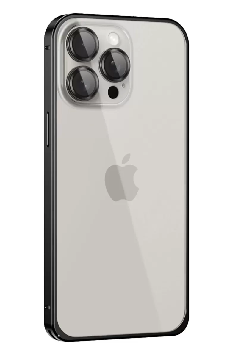 Joko Apple iPhone 15 Pro Metal Bumper Mat Kapak - Siyah