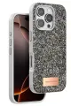 Onegif Apple iPhone 16 Pro Max Bright Simli Kapak - Gümüş