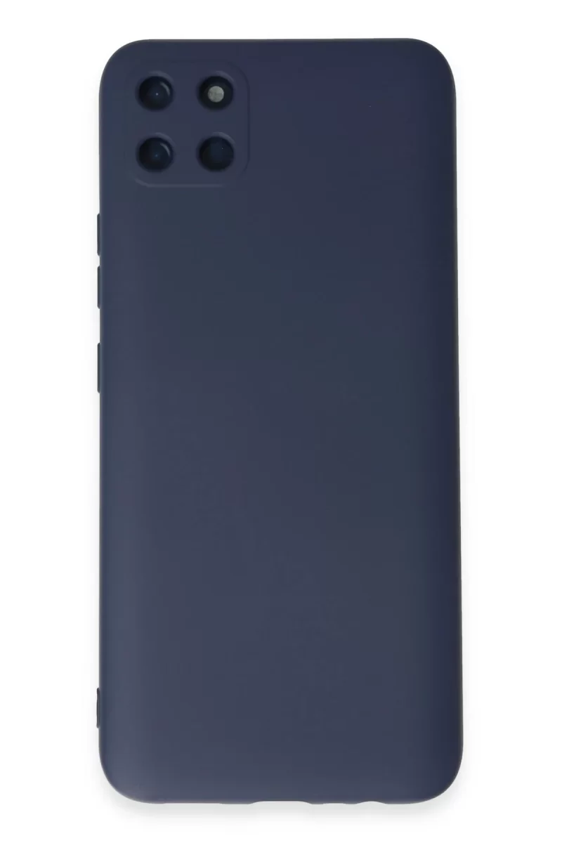Newface Realme C11 Kılıf Nano içi Kadife Silikon - Lacivert