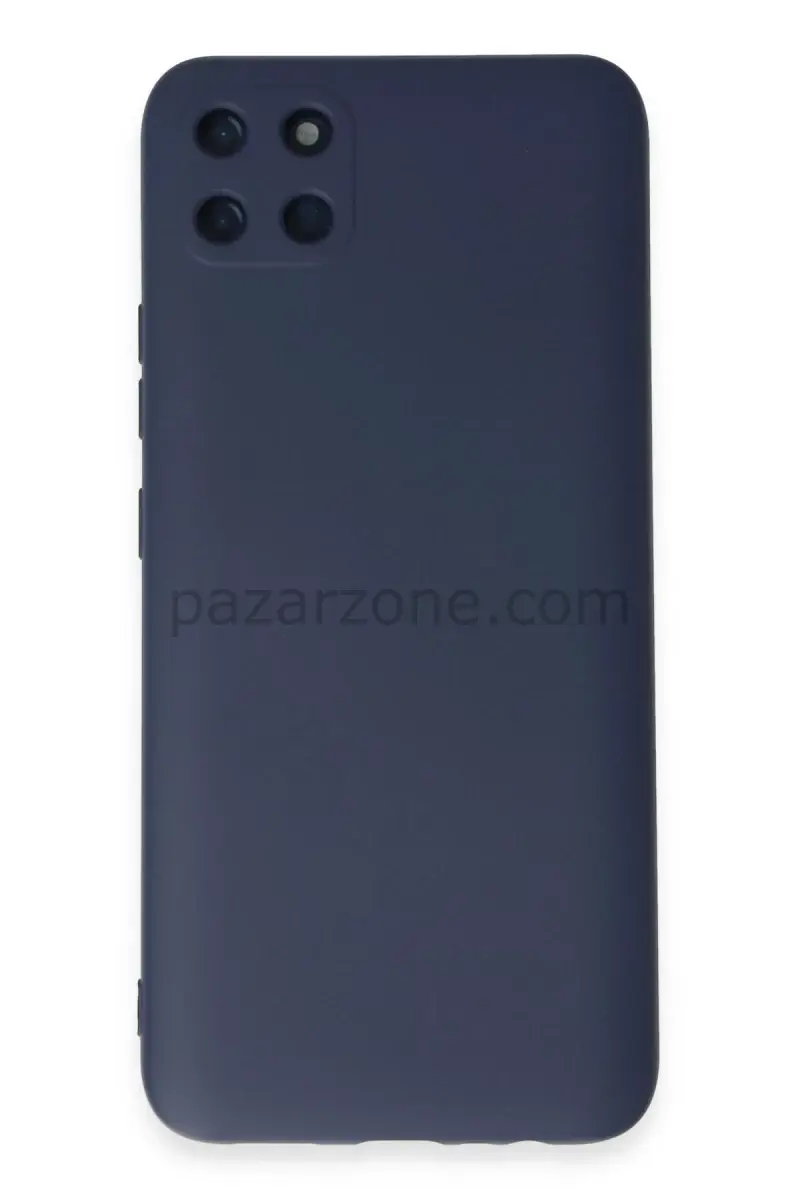 Newface Realme C11 Kılıf Nano içi Kadife Silikon - Lacivert