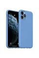 Newface Apple iPhone 11 Pro Max Kılıf Nano içi Kadife Silikon - Mavi