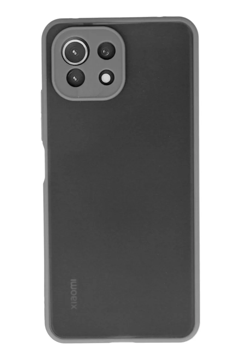 Newface Xiaomi Mİ 11 Lite Kılıf Montreal Silikon Kapak - Gri
