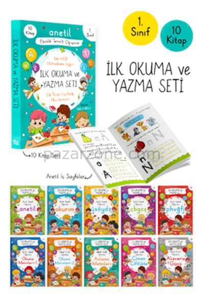 Anetil İlk Okuma ve Yazma Seti – 10 Kitap