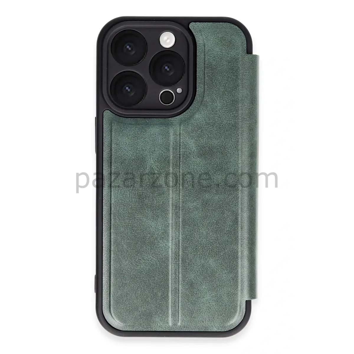 Apple iPhone 16 Pro Max Kılıf Flip Cover - Koyu Yeşil