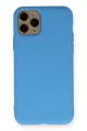 Newface Apple iPhone 11 Pro Kılıf Nano içi Kadife Silikon - Mavi