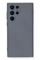 Newface Samsung Galaxy S23 Ultra Kılıf Nano içi Kadife Silikon - Gri