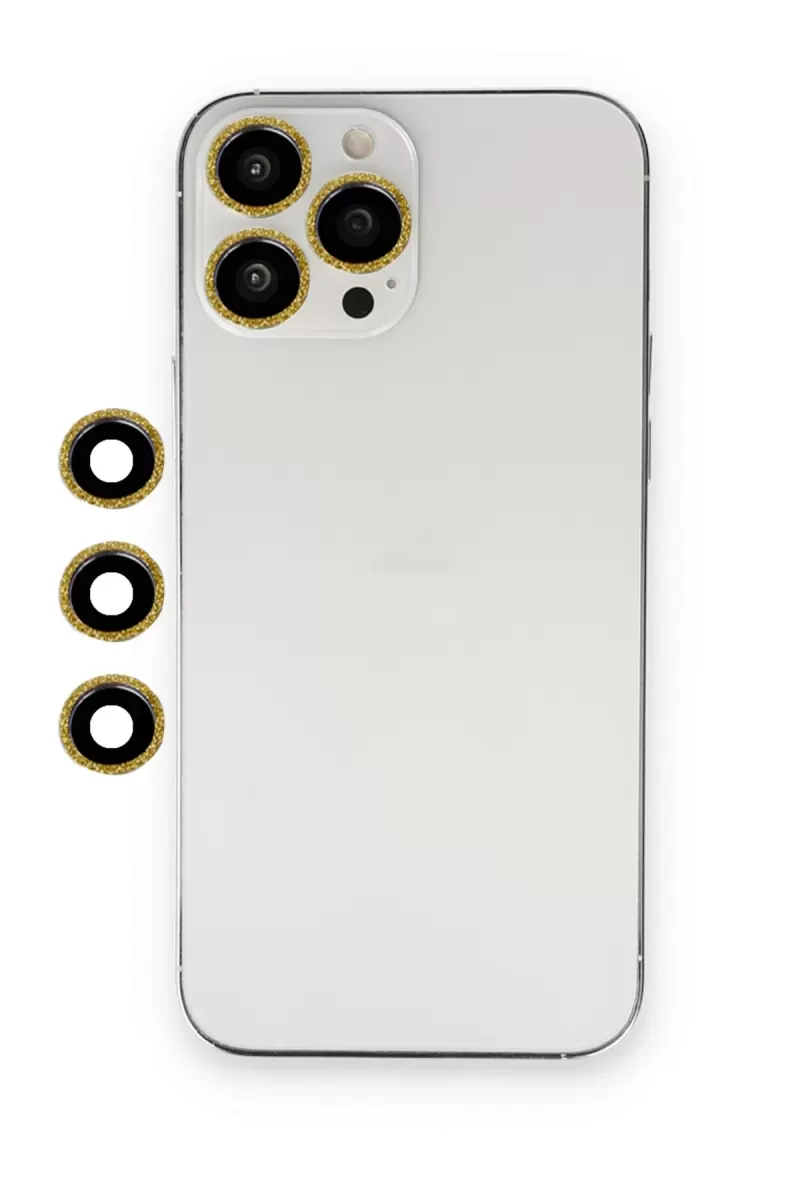 Newface Apple iPhone 12 Pro Shine Kamera Lens - Gold