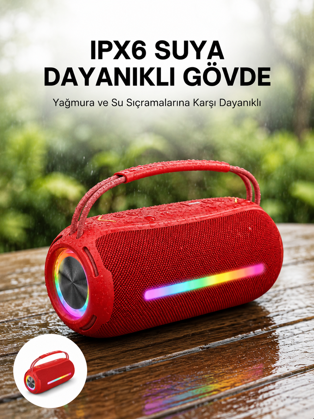 IPX6 Suya Dayanıklı Açık Hava Hoparlörü