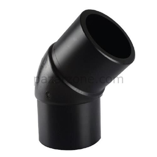 Tega HDPE Spigot Açık Dirsek 125 mm 45 Derece