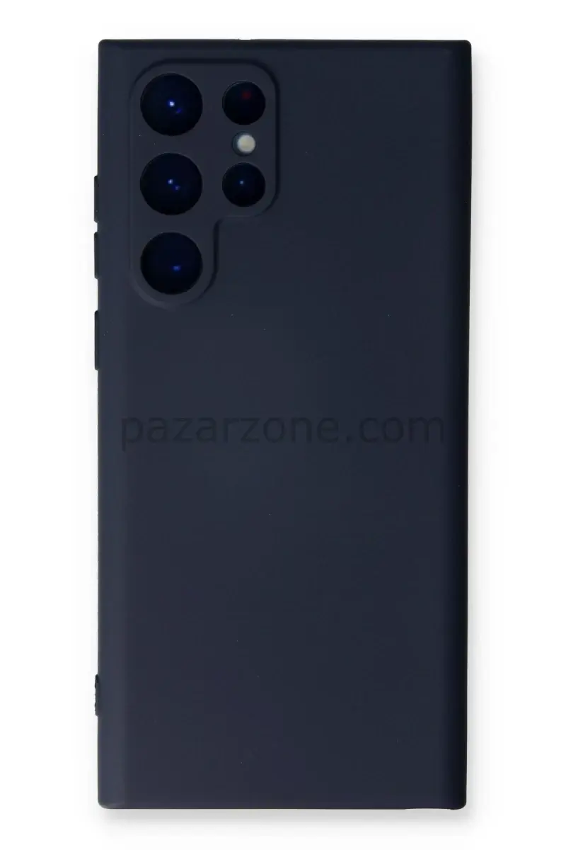 Newface Samsung Galaxy S23 Ultra Kılıf Nano içi Kadife Silikon - Lacivert