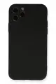 Newface Apple iPhone 11 Pro Kılıf Nano içi Kadife Silikon - Siyah