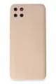 Newface Realme C11 Kılıf Nano içi Kadife Silikon - Pudra