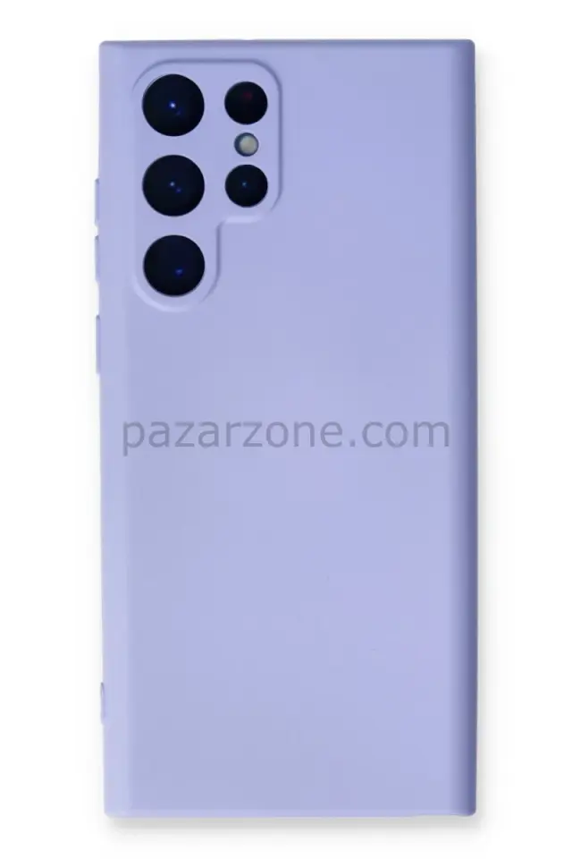 Newface Samsung Galaxy S23 Ultra Kılıf Nano içi Kadife Silikon - Lila