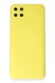 Newface Realme C11 Kılıf Nano içi Kadife Silikon - Sarı