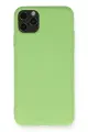 Newface Apple iPhone 11 Pro Max Kılıf Nano içi Kadife Silikon - Yeşil