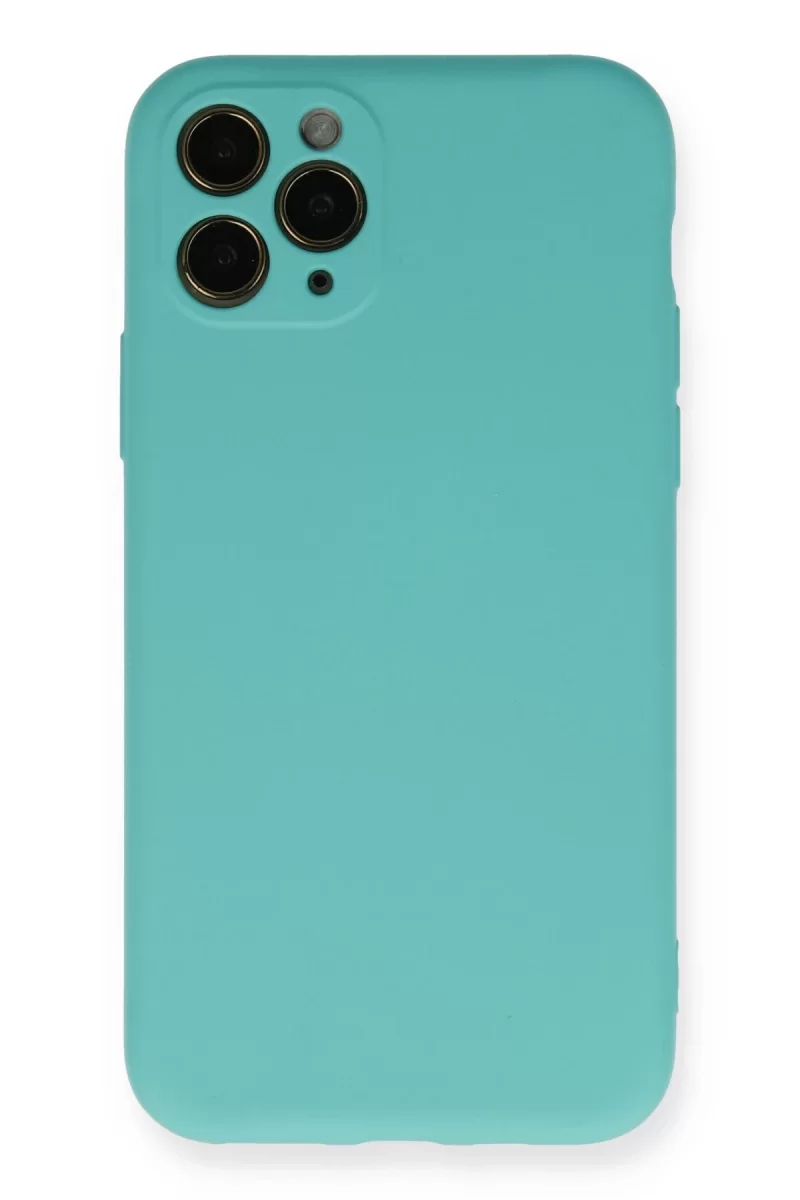 Newface Apple iPhone 11 Pro Kılıf Nano içi Kadife Silikon - Turkuaz