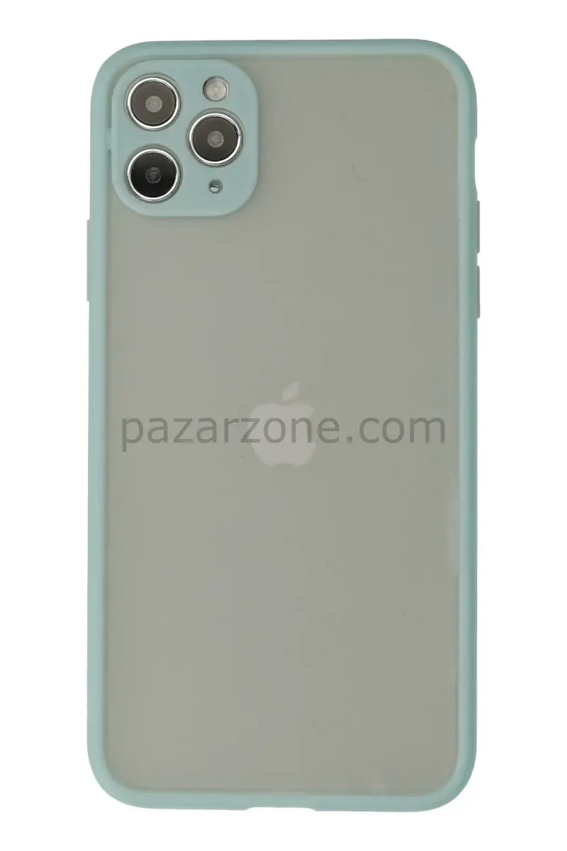 Newface Apple iPhone 12 Pro Max Kılıf Montreal Silikon Kapak - Turkuaz