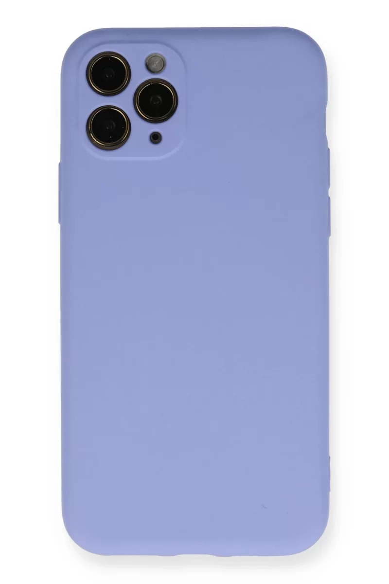 Newface Apple iPhone 11 Pro Kılıf Nano içi Kadife Silikon- Lila