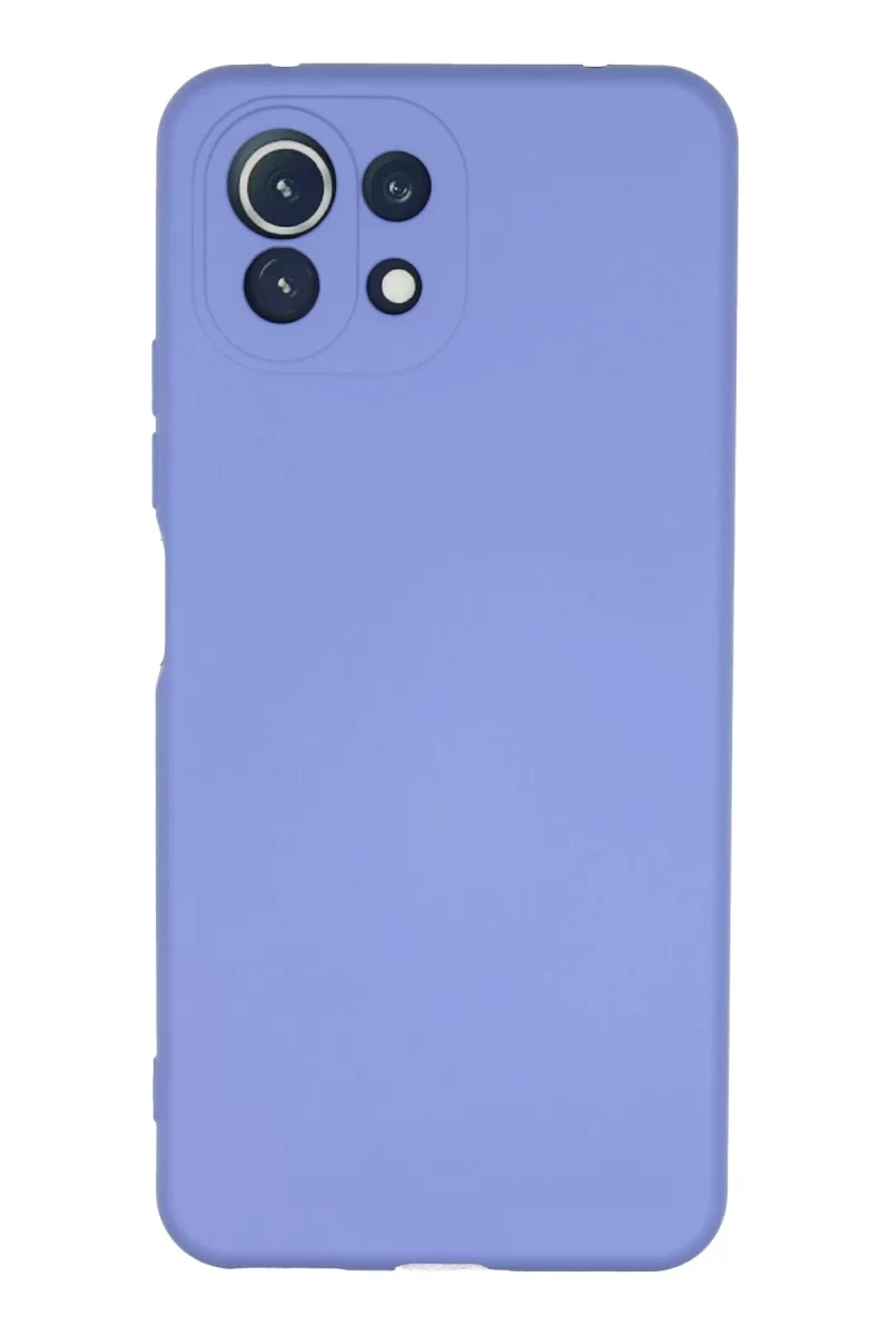 Newface Xiaomi Mİ 11 Lite Kılıf Nano içi Kadife Silikon - Lila