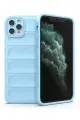 Newface Apple iPhone 11 Pro Max Kılıf Optimum Silikon - Sky Blue