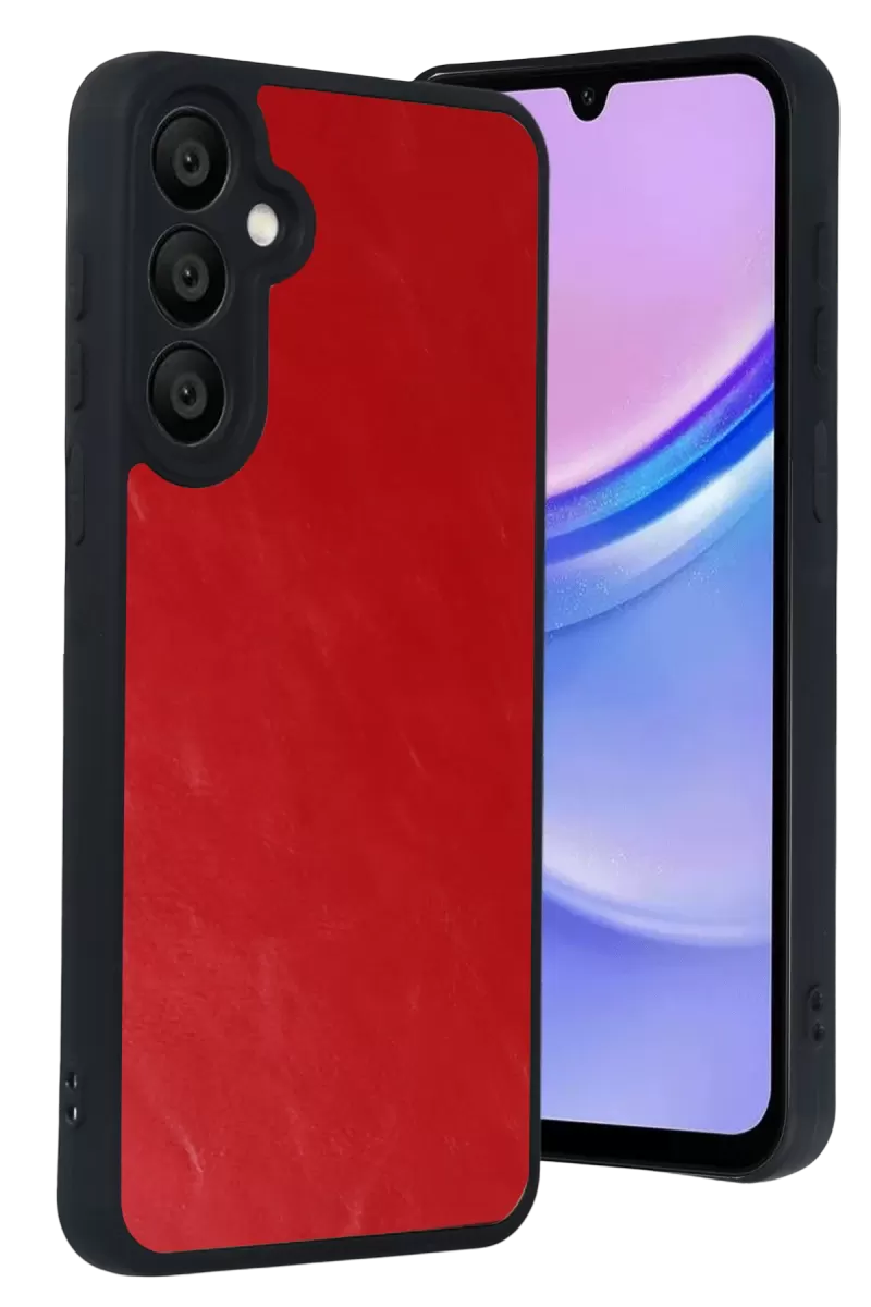 Newface Samsung Galaxy A37 5G Aras Deri Kapak - Kırmızı
