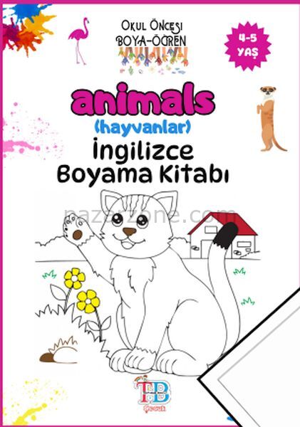Animals (Hayvanlar)Boyama Kitabı