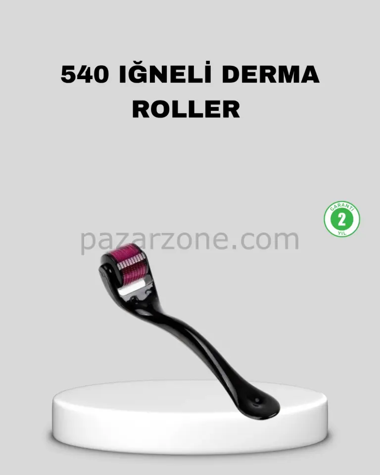 Derma Roller Titanyum İğneli Cilt Yenileyici – Akne ve Kırışıklık Karşıtı